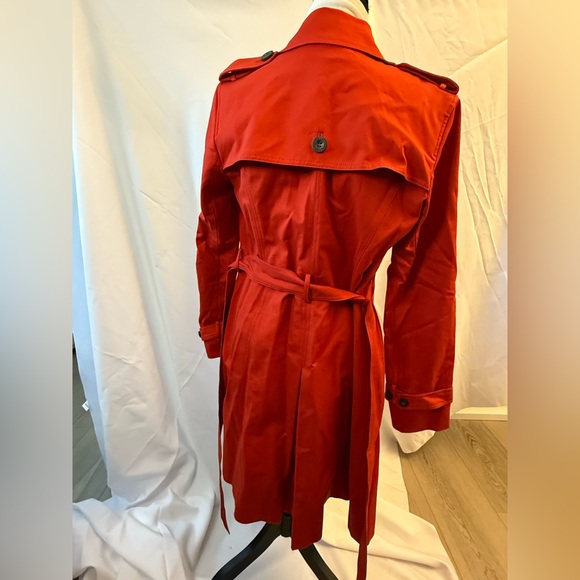 Hobbs London Women's Red/orange Trench Coat size 8 EXCELLENT CONDITION - Picture 3 of 16